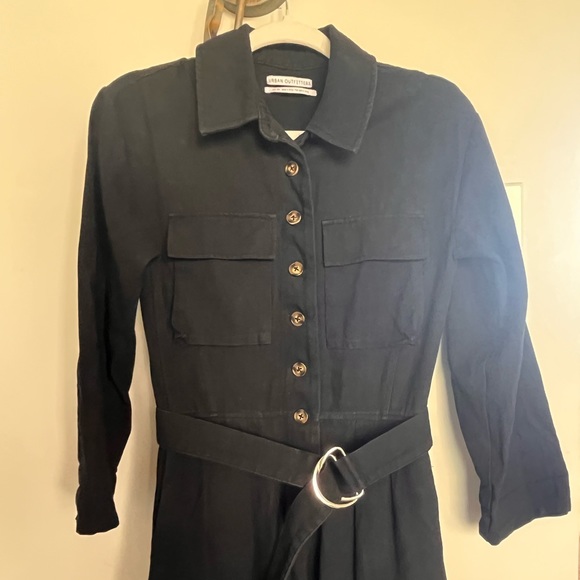 Urban Outfitters Black Belted Coverall Jumpsuit - Picture 3 of 5